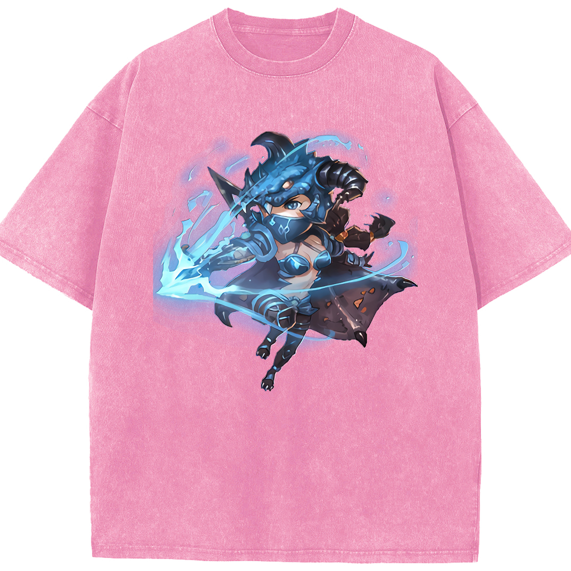 リーグ・オブ・レジェンド League of Legends LOL 綿100% ヴィンテージ風 半袖Tシャツ（フロントプリント）